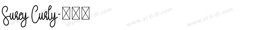 Surey Curly字体转换
